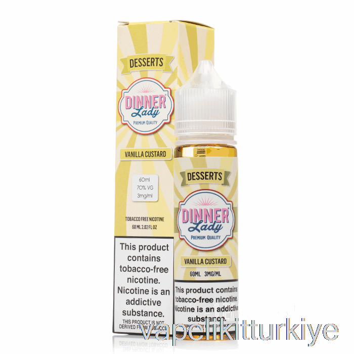 Vape Elektronik Sigara Vanilyalı Muhallebi - Vape Dining Lady - 60ml 3mg